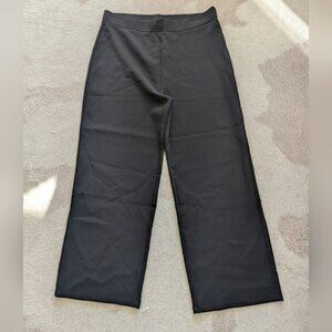 Tahari Black Pull on Large Wide leg pants